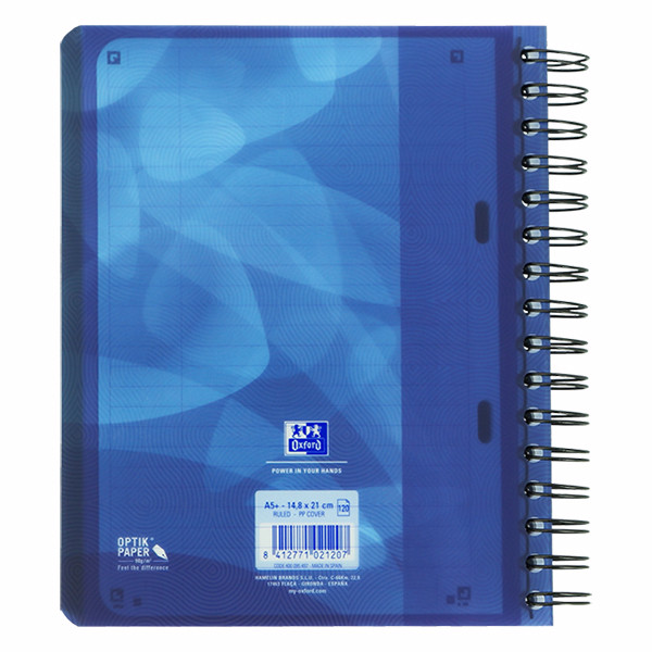 Oxford School spiraalschrift A5+ gelijnd 90 g/m² 120 vellen blauw 400095497 260086 - 5