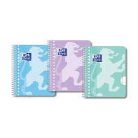 Oxford School spiraalschrift A5+ gelijnd 90 g/m² 17 gaten 80 vellen pastel (3 stuks) 400171666 400190223 260297