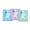 Oxford School spiraalschrift A5+ gelijnd 90 g/m² 17 gaten 80 vellen pastel (3 stuks)