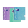 Oxford School spiraalschrift A5+ gelijnd 90 g/m² 17 gaten 80 vellen pastel (3 stuks)