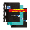 Oxford School spiraalschriften A5+ gelinieerd 90 grams 80 vel met spiraal 17-gaats (3 stuks) 400167383 400190260 260300 - 1