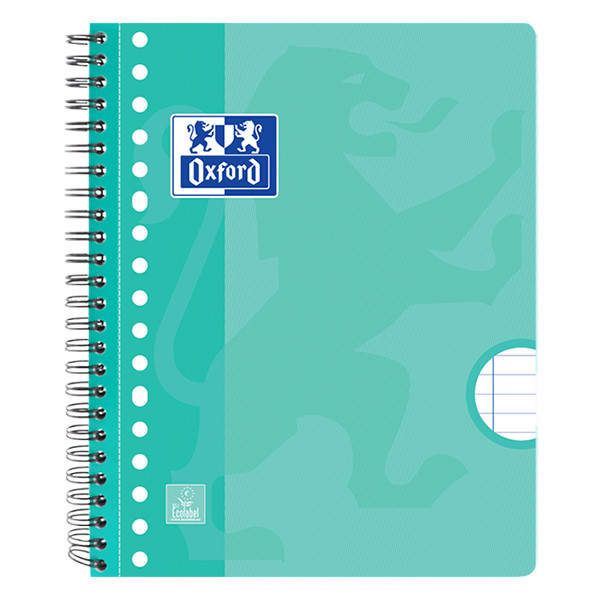 Oxford School spiraalschriften A5+ gelinieerd 90 grams 80 vel met spiraal 17-gaats (3 stuks) 400167383 400190260 260300 - 4