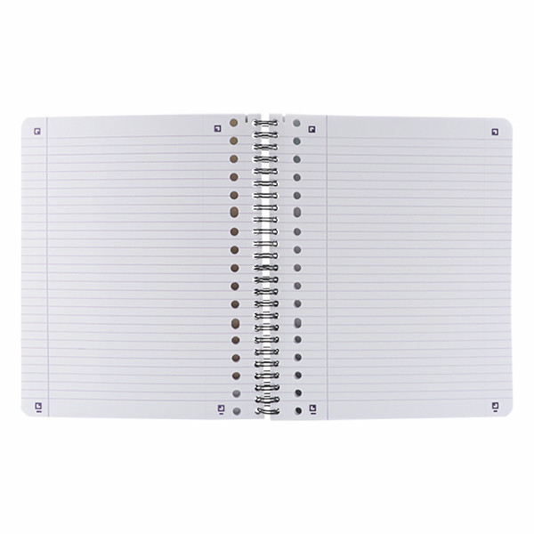 Oxford School spiraalschriften A5+ gelinieerd 90 grams 80 vel met spiraal 17-gaats (3 stuks) 260300 - 2