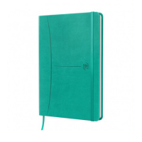 Oxford Signature notitieboek A5 gelijnd 90 g/m² 80 vellen turquoise 400154947 260259