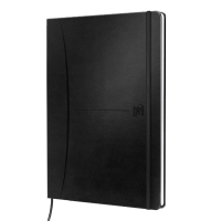 Oxford Signature notitieboek A5 gelinieerd 90 g/m² 80 vellen zwart 400154943 260228