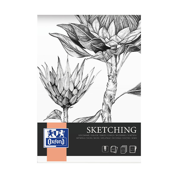 Oxford Sketching schetsblok A4 120 g/m² (50 vellen) 400166109 237641 - 1