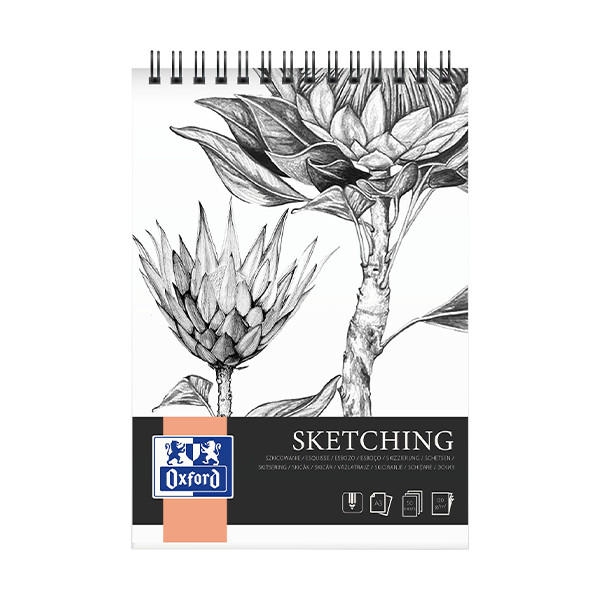 Oxford Sketching schetsblok spiraal A3 120 g/m² (50 vellen) 400166129 237646 - 1