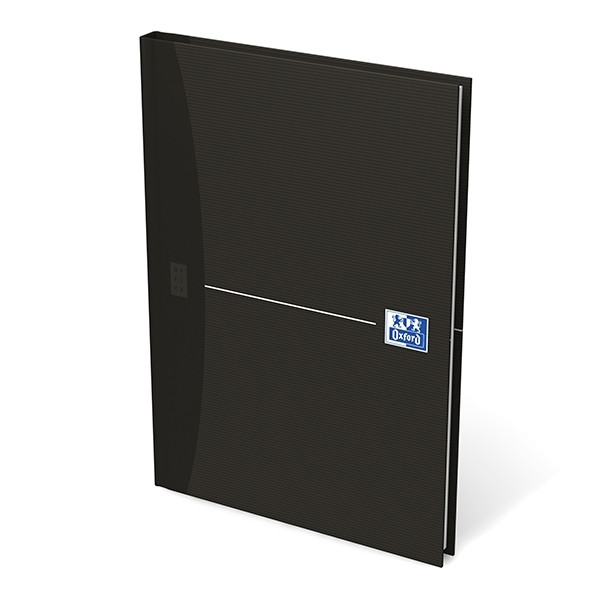 Oxford Smart Black gebonden notitieboek A5 gelijnd 96 vellen 100100745 260045 - 1
