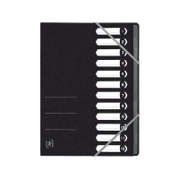 Oxford Top File+ sorteermap zwart (12 tabs) 400116256 260124