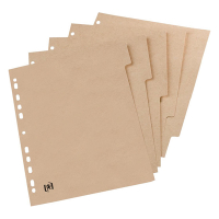 Oxford Touareg kartonnen tabbladen A4 met 5 tabs (11-gaats) 100204964 260323