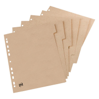 Oxford Touareg kartonnen tabbladen A4 met 6 tabs (11-gaats) 100204978 260324