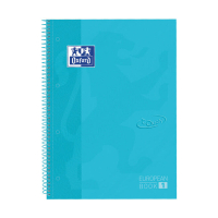 Oxford Touch spiraalschrift A4+ 90 g/m² 80 vellen gelijnd pastelblauw 400138327 260290