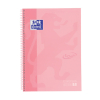 Oxford Touch spiraalschrift A4+ 90 g/m² 80 vellen gelijnd pastelroze