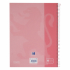 Oxford Touch spiraalschrift A4+ 90 g/m² 80 vellen gelijnd pastelroze 400138324 260292 - 2