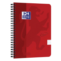 Oxford Touch spiraalschrift A5 gelijnd 90 g/m² 70 vellen rood 400103999 260151