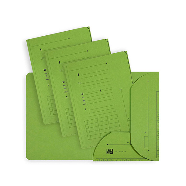 Oxford Ultimate 2-kleps insteekmap groen A4 (25 stuks) 100330149 237631 - 1