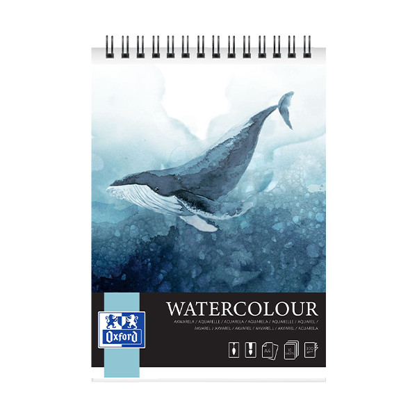 Oxford Watercolour aquarel tekenblok spiraal A4 300 g/m² (10 vellen) 400167561 237649 - 1