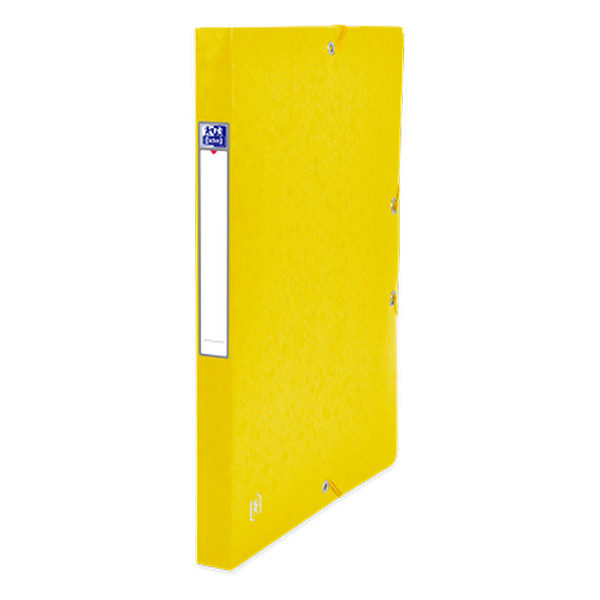 Oxford elastobox Top File+ geel 25 mm (200 vellen) 400114362 260102 - 3