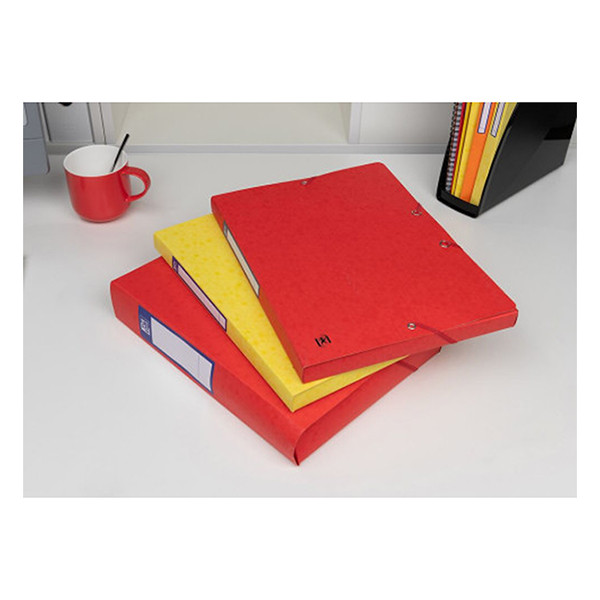 Oxford elastobox Top File+ geel 25 mm (200 vellen) 400114362 260102 - 4