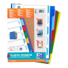 Oxford gekleurde kunststof tabbladen A4 XL met 5 tabs (11-gaats) 100209052 237525