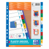 Oxford gekleurde plastic tabbladen A4 XL met 12 tabs (11-gaats) 100204813 237531 - 2