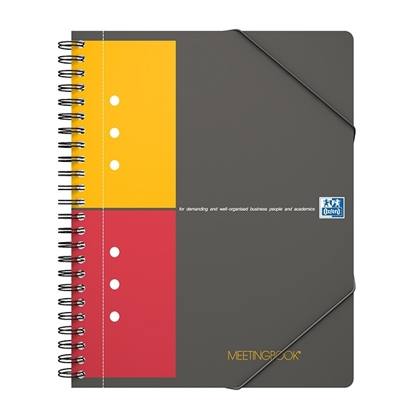 Oxford international meetingbook A5 geruit 80 g/m² 80 vellen zwart 260007 - 1
