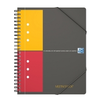 Oxford international meetingbook A5 geruit 80 g/m² 80 vellen zwart 260007