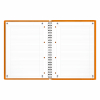 Oxford international meetingbook spiraalschrift A4+ gelijnd 80 g/m² 80 vellen oranje 100104296 260004 - 2