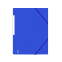 Oxford kartonnen Eurofolio elastomap blauw (10 stuks) 400126439 260085
