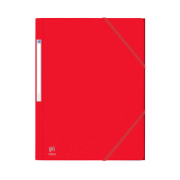Oxford kartonnen Eurofolio elastomap rood (10 stuks) 400126504 260099
