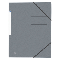 Oxford kartonnen Top File+ elastomap grijs 400116327 260135