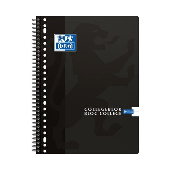 Oxford spiraalschrift A4+ gelijnd 90 g/m² 80 vellen (23 gaten) 400094450 260078 - 1