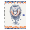 Oxford spiraalschrift Boho Chic A4+ gelijnd leeuw 80 vellen (4-gaats) 400143830 260176