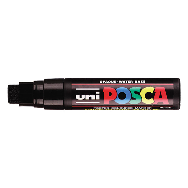 POSCA PC-17K acrylmarker zwart (15 mm recht) 424240 - 1