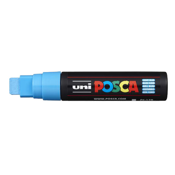POSCA PC-17K verfmarker lichtblauw (15 mm recht) PC17KBC 424236 - 1