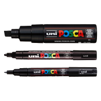 POSCA PC-1MC/5M/8K verfmarkerset zwart (3 stuks)  424248