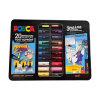POSCA PC-1MC/PC-3M/PC-5M Manga verfmarkerset (20 stuks)
