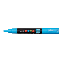 POSCA PC-1MC acrylmarker lichtblauw (0,7 - 1 mm kegelpunt) 424039