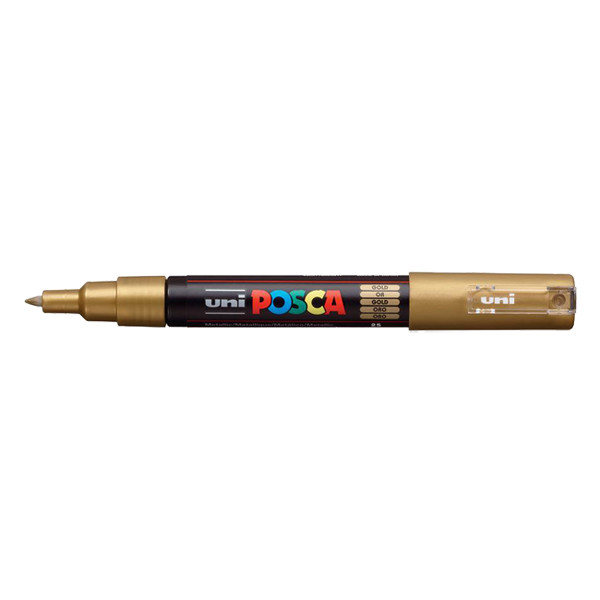 POSCA PC-1MC verfmarker goudkleurig (0,7 - 1 mm kegelpunt) PC1MCOR 424056 - 1