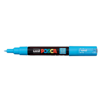 POSCA PC-1MC verfmarker lichtblauw (0,7 - 1 mm kegelpunt) PC1MCBC 424039