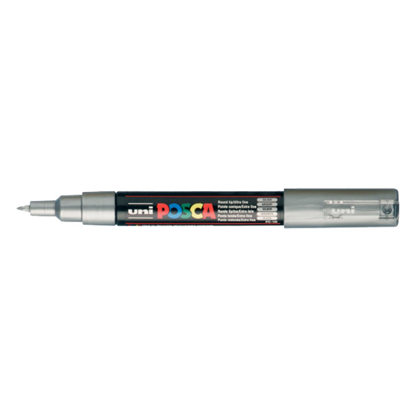 POSCA PC-1MC verfmarker zilverkleurig (0,7 - 1 mm kegelpunt) PC1MCAR 424038 - 1