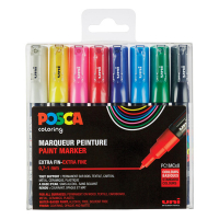 POSCA PC-1MC verfmarkerset (0,7 - 1 mm kegelpunt) 8 stuks PC1MC/8AASS18 424067