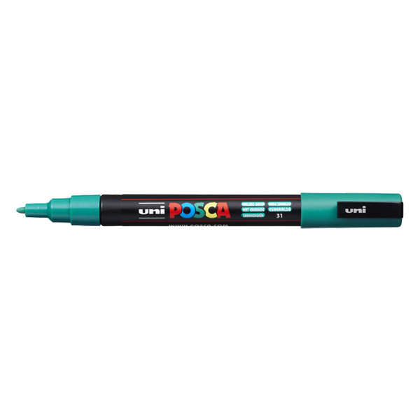 POSCA PC-3M acrylmarker emeraldgroen (0,9 - 1,3 mm rond) 424102 - 1