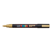 POSCA PC-3M acrylmarker goudkleurig (0,9 - 1,3 mm rond) 424093