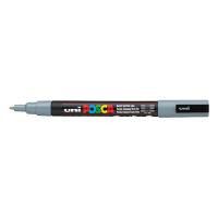 POSCA PC-3M acrylmarker grijs (0,9 - 1,3 mm rond) 424080