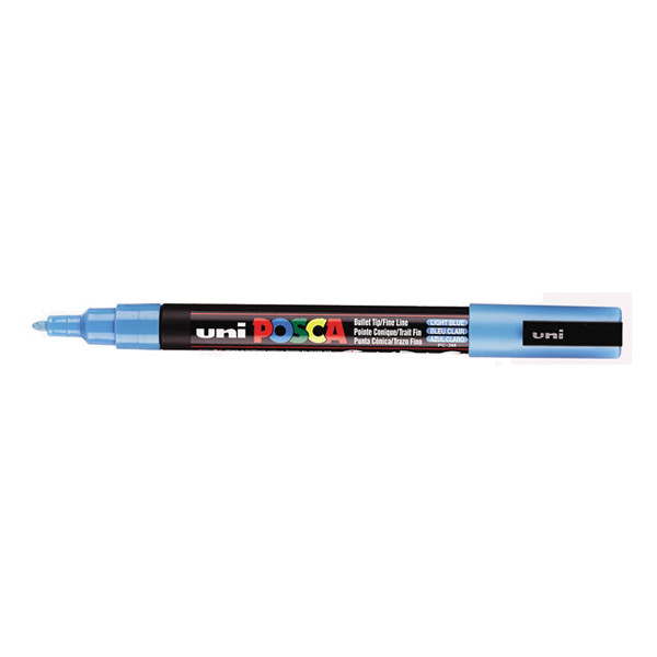 POSCA PC-3M acrylmarker lichtblauw (0,9 - 1,3 mm rond) 424072 - 1