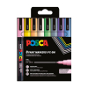 POSCA PC-3M acrylmarkerset pastel (0,9 - 1,3 mm rond) 8 stuks 424110 - 1