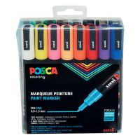 POSCA PC-3M acrylmarkerset warm (0,9 - 1,3 mm rond) 16 stuks 424111