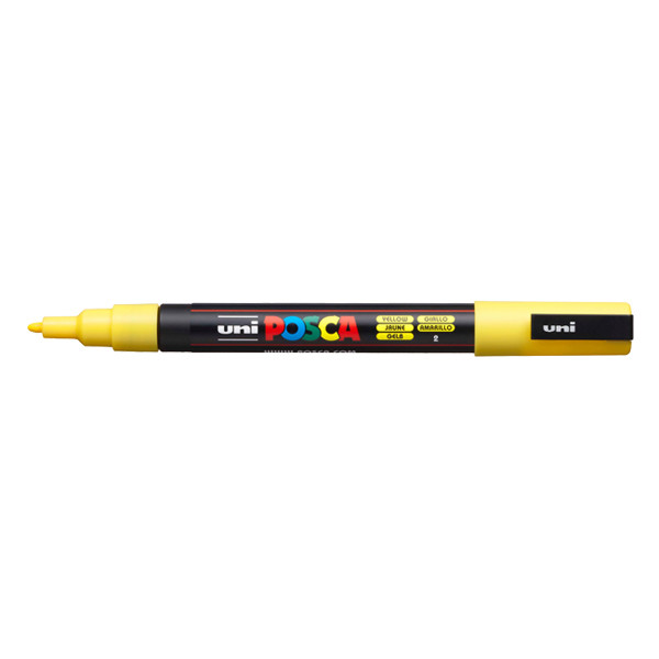 POSCA PC-3M verfmarker geel (0,9 - 1,3 mm rond) PC3MJ 424083 - 1
