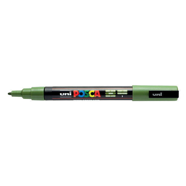 POSCA PC-3M verfmarker kaki (0,9 - 1,3 mm rond) PC3MVK 424104 - 1